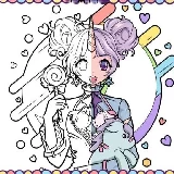 Anime Girls Coloring Book: Pop Manga Coloring