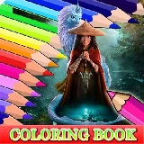 Coloring Book for Raya And The Last Dragon