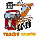 Funny Trucks Coloring