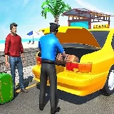 Offroad Mountain Taxi Cab Driver Game 